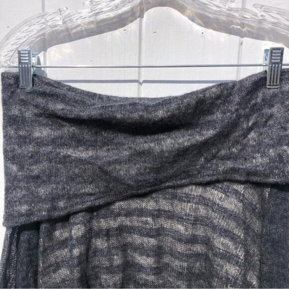 Anthropologie Moth Cowl Neck Striped Sweater Wool Alpaca Blend - Picture 2 of 9